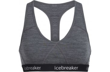 Image of Icebreaker Sprite Racerback Bra - Women's, Gritstone Heather, Medium, IB103020004M