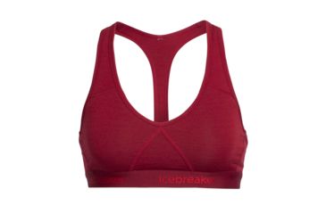 Image of Icebreaker Sprite Racerback Bra - Women's, Oxblood, Large, 103020604L