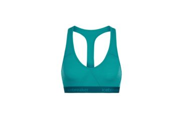 Image of Icebreaker Sprite Racerback Bra - Women's, Arctic Teal/Kingfisher, Medium, 103020409M
