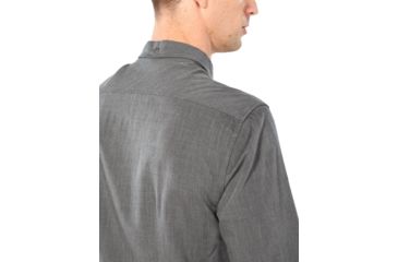 Image of Icebreaker Steveston Long Sleeve Flannel Shirt - Mens, Gritstone HTHR, Small, 104821013S