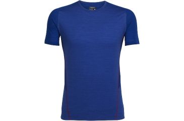 Image of Icebreaker Strike Lite Short Sleeve Crew - Men's-Cobalt/Rocket-Small