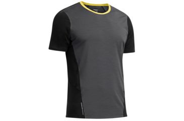 Image of Icebreaker Strike Short Sleeve Crewe - Mens-Monsoon/Blk/Fuse-Medium