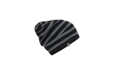 Image of Icebreaker Stripe Slouch Beanie, Black, One Size, 104403001OS