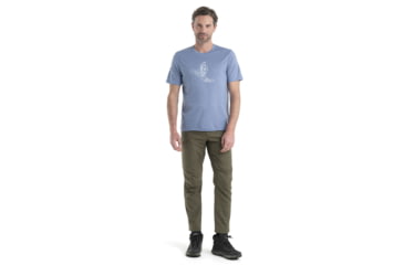 Image of Icebreaker Tech Lite II Short Sleeve Skiing Yeti T-Shirt - Men's, Kyanite, 2XL, IB0A56IM885XXL