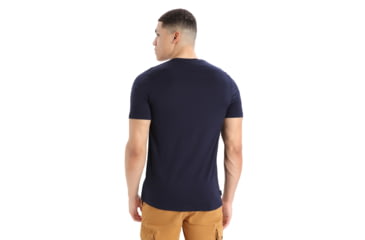 Image of Icebreaker Tech Lite II Short Sleeve Skiing Yeti T-Shirt - Mens, Midnight Navy, Extra Large, IB0A56IM401XL