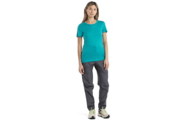 Image of Icebreaker Tech Lite II Short Sleeve T-Shirt - Women's, Flux Green, Medium, IB0A59J9861M