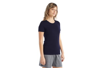 Image of Icebreaker Tech Lite II Short Sleeve T-Shirt - Womens, Midnight Navy, Small, IB0A59J9401S