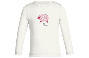 Image of Icebreaker Tech Lite Long Sleeve Crewe Float - Kids'-6-Snow/Pop Pink