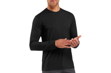 Image of Icebreaker Tech Lite Long Sleeve Crewe - Mens-Black-X-Large