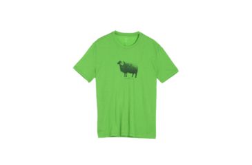 Image of Tech Lite Short Sleeve Crew Graphic - Mens-Merino Ram/ Balsam-Small