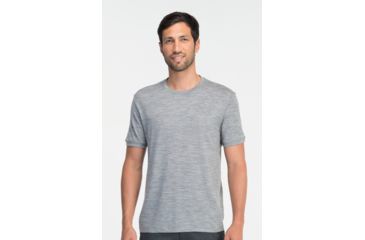 Image of Icebreaker Tech T Lite Short Sleeve - Men's-Metro Heather-X-Large