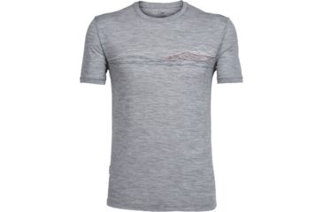 Image of Icebreaker Tech Lite Short Sleeve Crew Waterline - Men's-Metro Heather-Medium