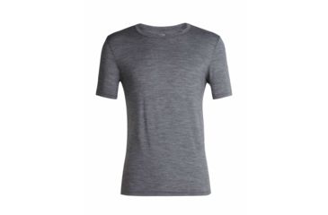 Image of Icebreaker Tech Lite Short Sleeve Crewe Bear Lift - Mens, Gritstone HTHR, Small, 104724013S