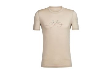 Image of Icebreaker Tech Lite Short Sleeve Crewe Cadence, Straw, L, 104134201L