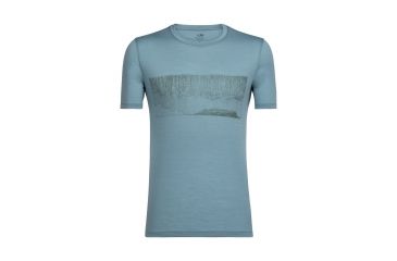 Image of Icebreaker Tech Lite Short Sleeve Crewe Hard Rain, Vapour, L, 104127002L