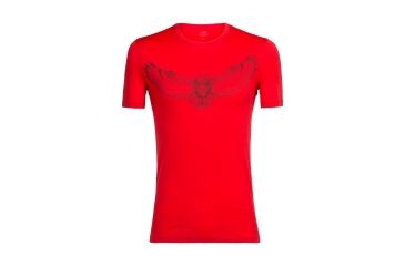 Image of Icebreaker Tech Lite Short Sleeve Crewe Night Owl, Rocket, L, 104137601L