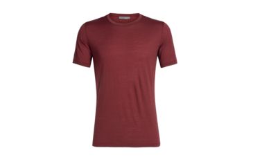 Image of Icebreaker Tech Lite Short Sleeve Crewe Sunset Geo - Mens, Cabernet, Small, 104730616S