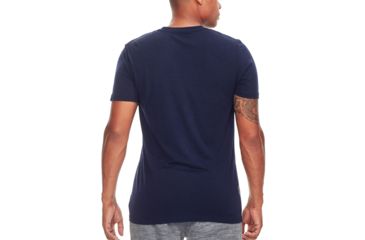 Image of Icebreaker Tech Lite Short Sleeve Crewe Sunset Geo - Mens, Midnight Navy, Medium, 104730401M