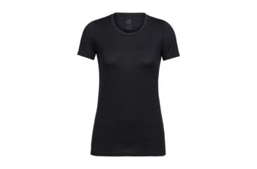 Image of Icebreaker Tech Lite Short Sleeve Low Crewe, Black, M, 104262001M