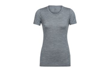 Image of Icebreaker Tech Lite Short Sleeve Low Crewe, Gritstone Hthr, XL, 104262002XL
