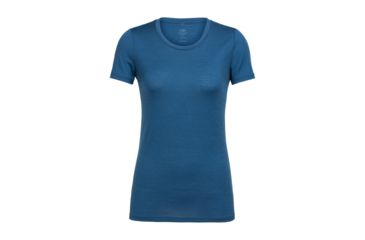 Image of Icebreaker Tech Lite Short Sleeve Low Crewe, Prussian Blue, XL, 104262402XL