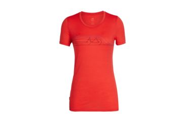Image of Icebreaker Tech Lite Short Sleeve Low Crewe - Womens, Blizzard HTHR, Small, 104602001S