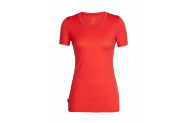Image of Icebreaker Tech Lite Short Sleeve Low Crewe - Womens, Ember, Small, 104602601S