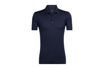 Image of Icebreaker Tech Lite Short Sleeve Polo, Midnight Navy, XL, 104124402XL