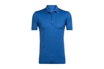 Image of Icebreaker Tech Lite Short Sleeve Polo, Sea Blue, 3XL, 104124401XXXL