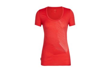 Image of Icebreaker Tech Lite Short Sleeve Scoop Plume - Womens, Ember, L, 104604601L