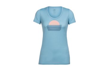 Image of Icebreaker Tech Lite Short Sleeve Scoop Setting Sun, Waterfall, L, 104157401L