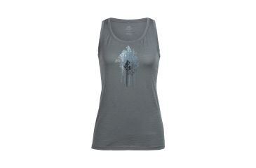 Image of Icebreaker Tech Lite Tank Through the Trees, Metal, XL, 104152001XL