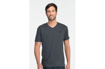 Image of Icebreaker Tech T Lite Short Sleeve V Clearance - Men's-Jet-X-Large