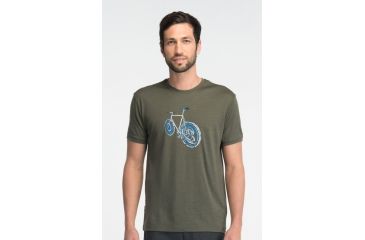 Image of Icebreaker Tech T Lite Short Sleeve Logbike Clearance - Men's-Cargo-Medium