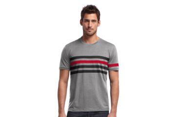 Image of Icebreaker Tech T Lite Short Sleeve Streak - Men's-Metro Heather-Small