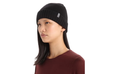 Image of Icebreaker Vela Cuff Beanie, Black, One Size, IB105237001OS