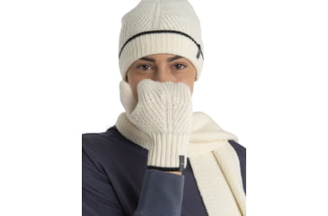 Image of Icebreaker Waypoint Mittens, Undyed/Black, Small, IB104830936S