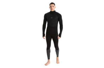 Image of Icebreaker ZoneKnit Insulated Long Sleeve Thermal Hoodie - Mens, Black, Small, IB0A56GR001S