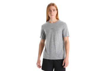 Image of Icebreaker ZoneKnit Short Sleeve T-Shirt - Mens, Metro Heather, Extra Large, IB0A56P4016XL