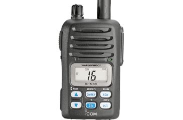 Image of Icom VHF-HH, 5/3/1W, 15hr Batt, w/ Land Mob., New Condition IC-M88 01