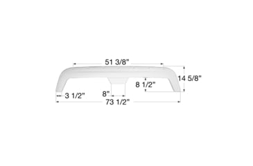 Image of Icon Tandem Axle Fender Skirt Fs760 For Fleetwood, Polar White, 1541