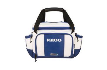 Image of Igloo Marine Ultra Cooler Bag, Tacklebox, 40-Can, White/Navy, 00062905