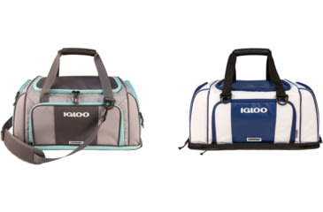 Image of Igloo Marine Ultra Tactical 46-Can Cooler Bag, Gray/Seafoam, White/Navy