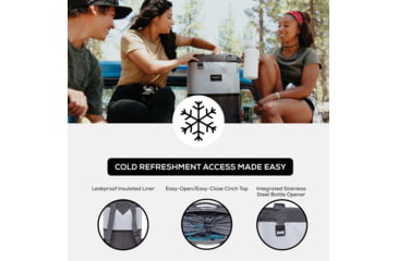 Image of Igloo Reactor Cinch Backpack Cooler, Gray, 00065594
