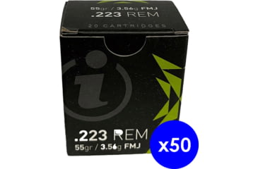 Image of Igman .223 Remington 55 grain Full Metal Jacket Brass Centerfire Rifle Ammo, 1000 Rounds