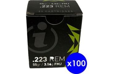 Image of Igman .223 Remington 55 grain Full Metal Jacket Brass Centerfire Rifle Ammo, 2000 Rounds