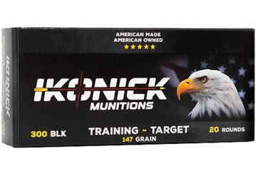 Image of Ikonick Usa 300 Blackout 147gr Fmjbt 20rd 25bx/cs