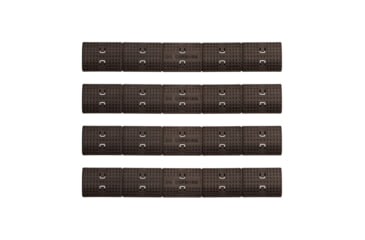 Image of IMI Defense 1913 Picatinny Rail Cover - Pack of 4, Black, IMI-ZRC1BLACK
