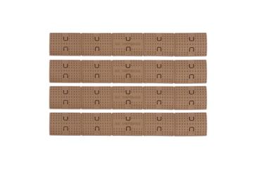 Image of IMI Defense 1913 Picatinny Rail Cover - Pack of 4, Flat Dark Earth, IMI-ZRC1FDE