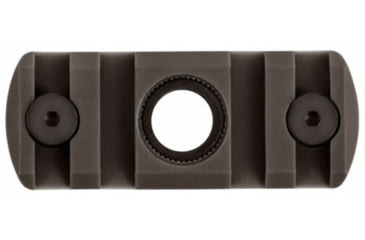 Image of IMI Defense 4 Notch M-LOK Rail Section With Integrated QD Port, Polymer, OD Green, 14441